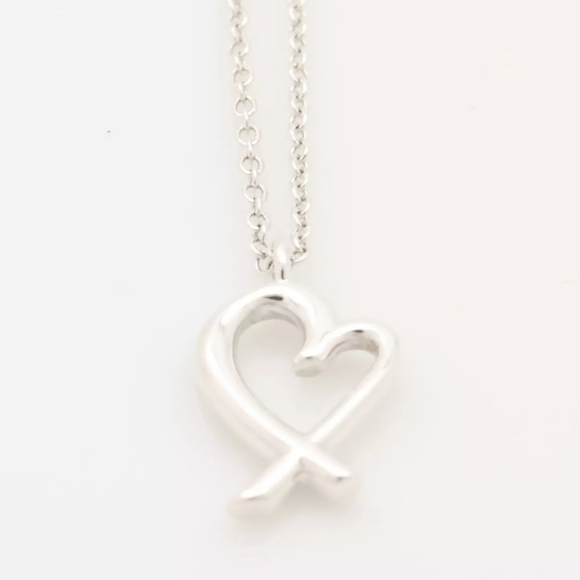 Tiffany & Co Picasso Mini Heart Pendant Necklace 17.2